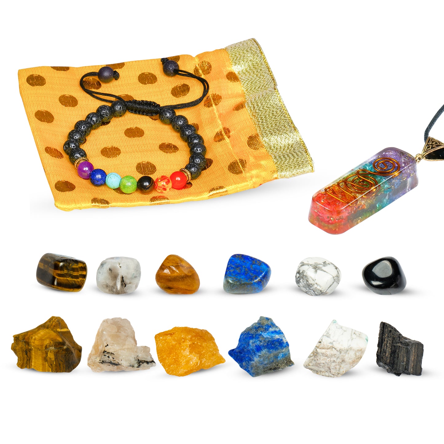 Gemini Zodiac Healing Crystals and Stones Kit for Women/Men (May 21 to June 21)