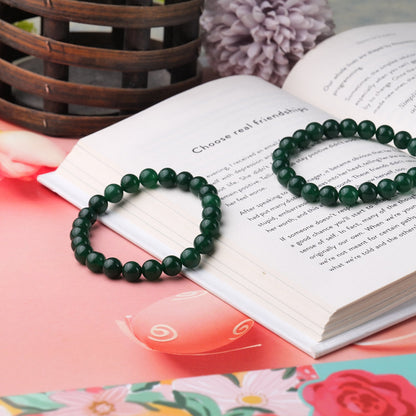 Green Aventurine Healing Crystal Bracelet (8mm Beads, Size: 6-7 Inch)