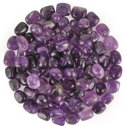 1 Lb Amethyst Tumbled Stones and Crystals