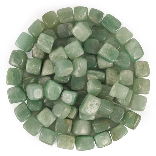 1 Lb Green Jade Tumbled Stones and Crystals