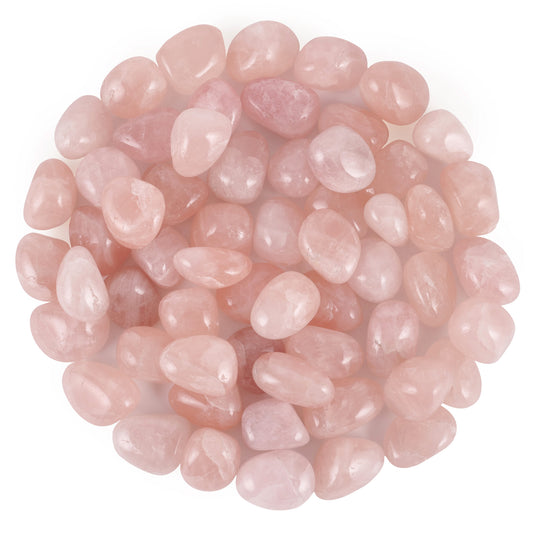 1 Lb Rose Quartz Tumbled Stones and Crystals