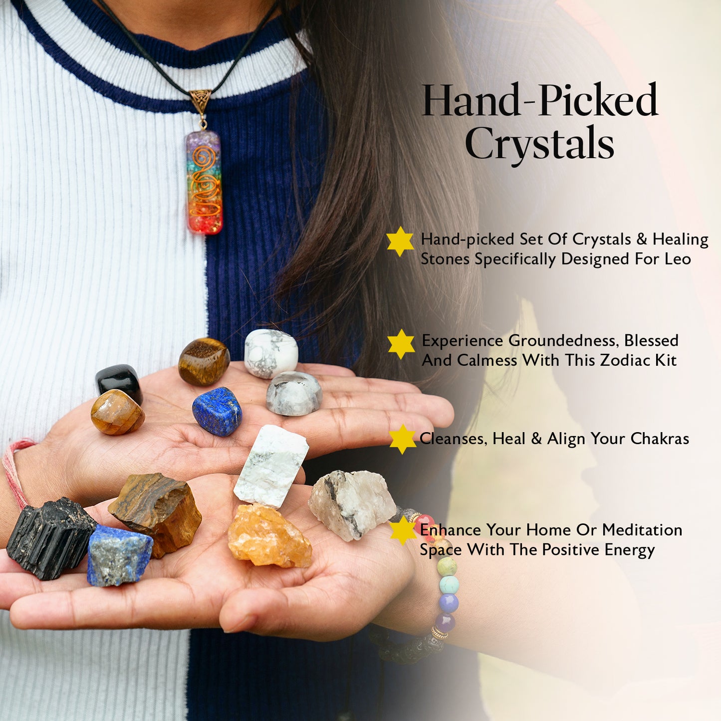 Gemini Zodiac Healing Crystals and Stones Kit for Women/Men (May 21 to June 21)