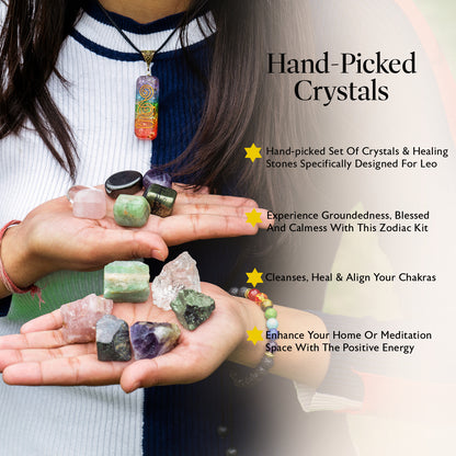 Aquarius Zodiac Crystals/Gemstones Kit for Women & Men (January 20 to February 18)