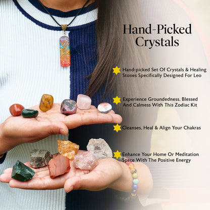 Cancer Zodiac Crystals and Stones Kit for Women & Men (June 21 - July 22)