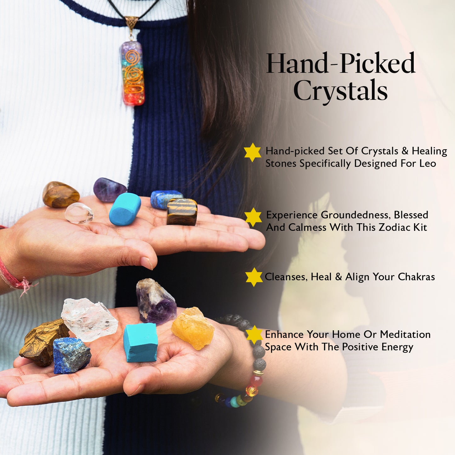 Sagittarius Zodiac Crystals and Birthstones Kit Women & Men (November 22 to December 21)