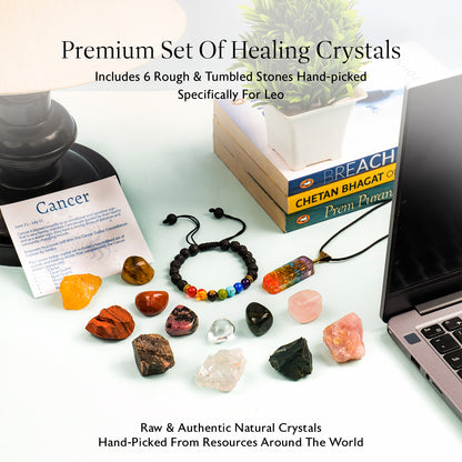 Cancer Zodiac Crystals and Stones Kit for Women & Men (June 21 - July 22)