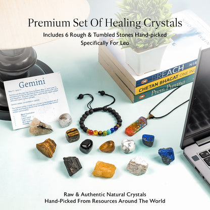 Gemini Zodiac Healing Crystals and Stones Kit for Women/Men (May 21 to June 21)