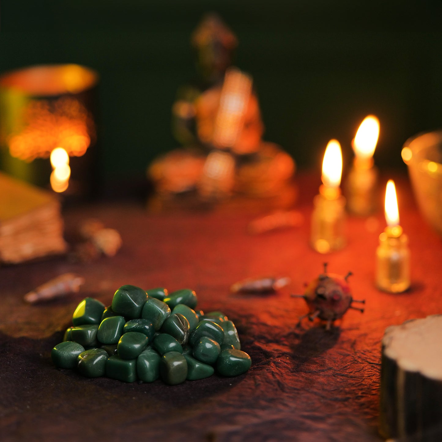 1 Lb Green Aventurine Tumbled Stones and Crystals