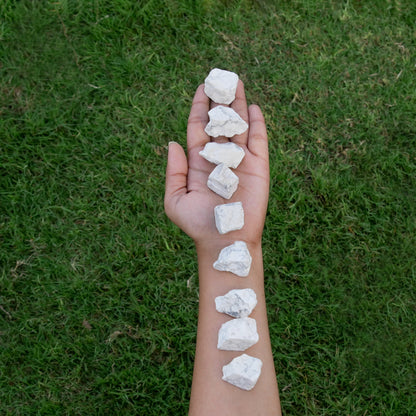 1 Lb Raw White Howlite - Raw Gemstones For Tumbling - Raw Rock Crystal - Bulk Raw Stones - Crystal Gift Set